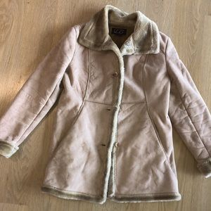 Faux suede & fur coat by Izzi